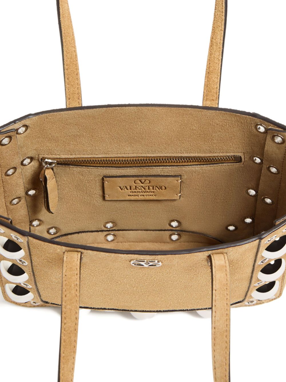 Valentino Garavani Nellcôte Mini Suede Shopping Bag Valentino Garavani