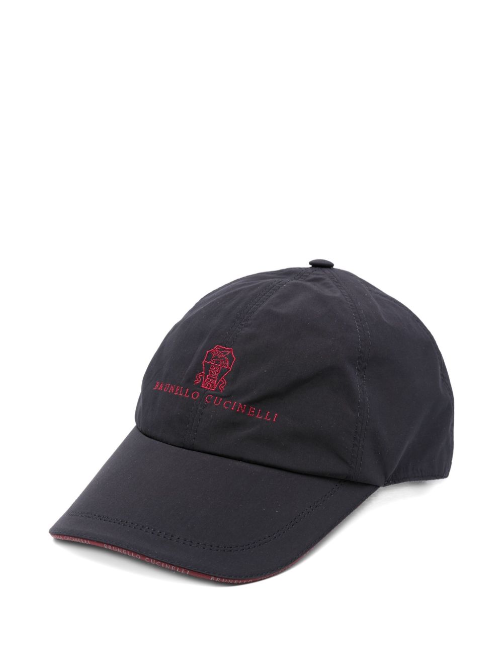 Brunello Cucinelli Water-repellent microfiber baseball cap with embroidered logo Brunello Cucinelli