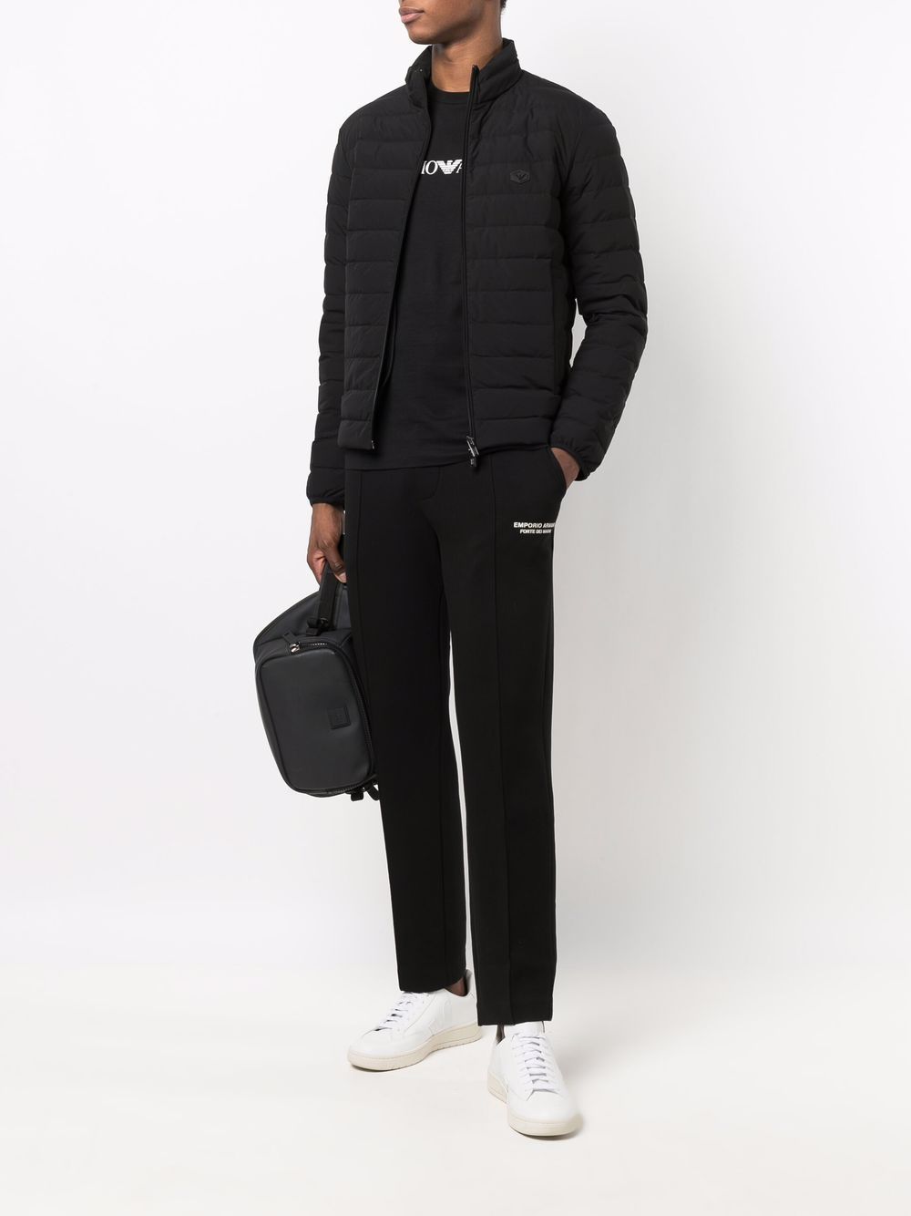 Emporio Armani Pima jersey T-shirt with logo print Emporio Armani 