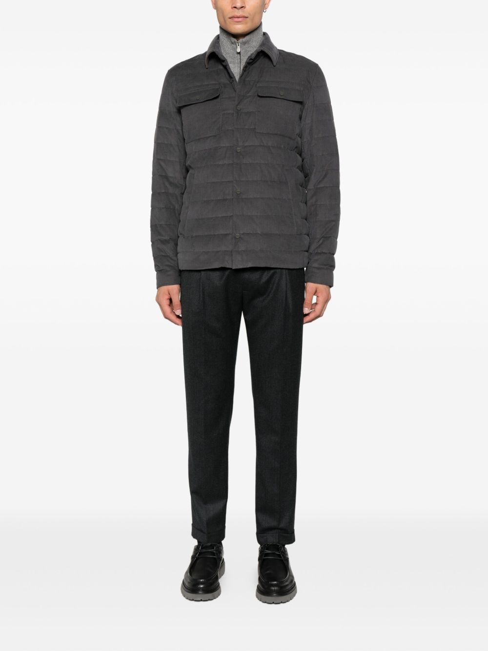 Herno Coats Grey Herno