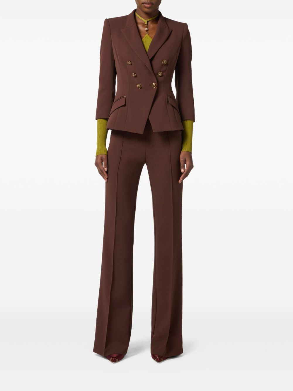 Elisabetta Franchi Jackets Brown Elisabetta Franchi