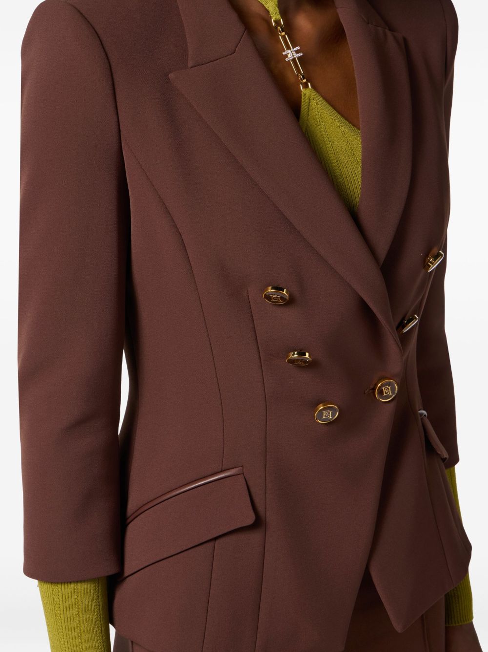 Elisabetta Franchi Jackets Brown Elisabetta Franchi
