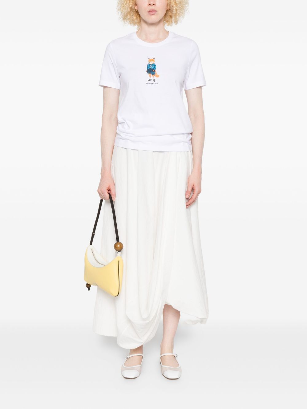 Maison Kitsuné MAISON KITSUNE' T-shirts and Polos White Maison Kitsuné