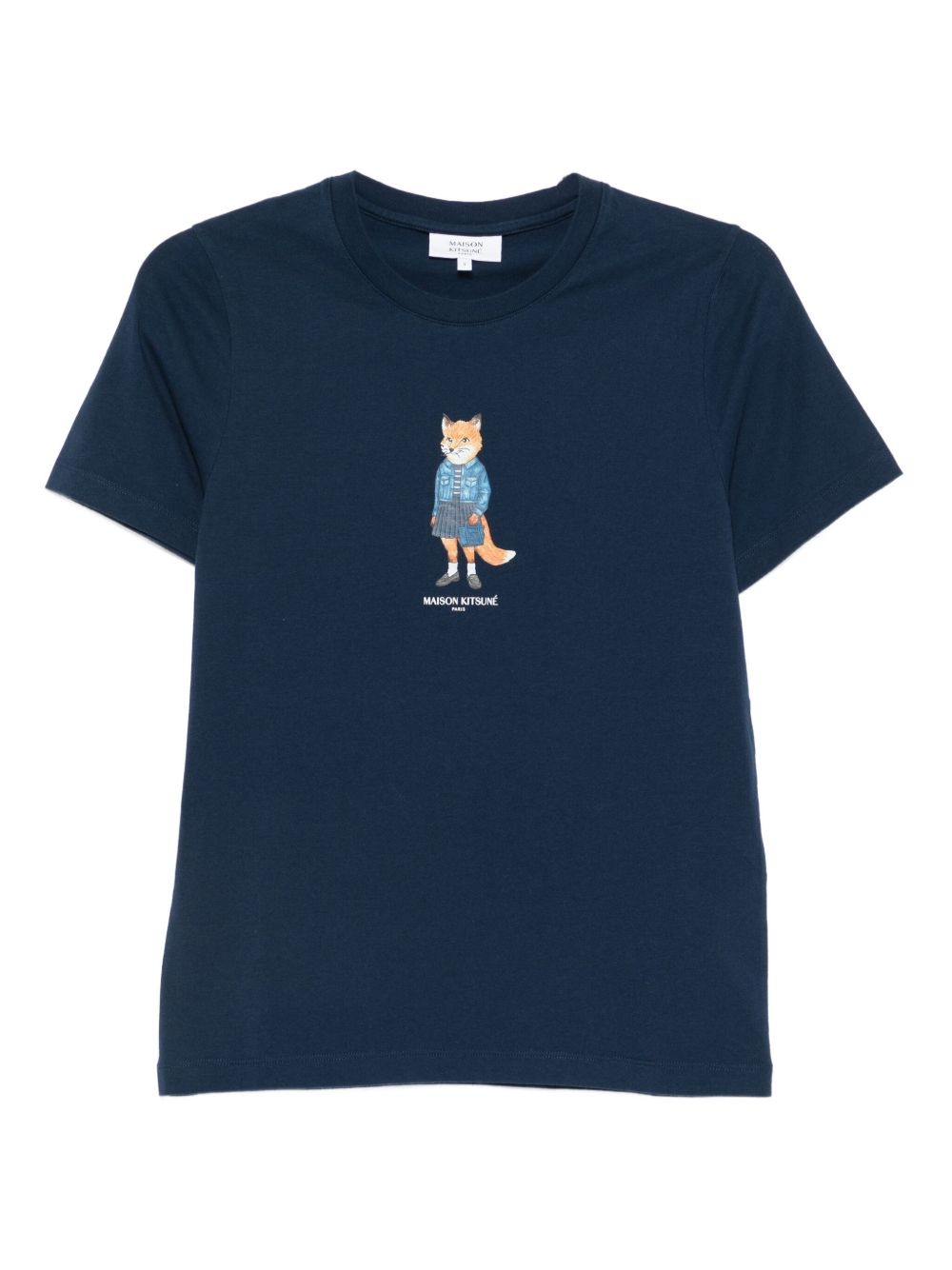 Maison Kitsuné MAISON KITSUNE' T-shirts and Polos Blue Maison Kitsuné