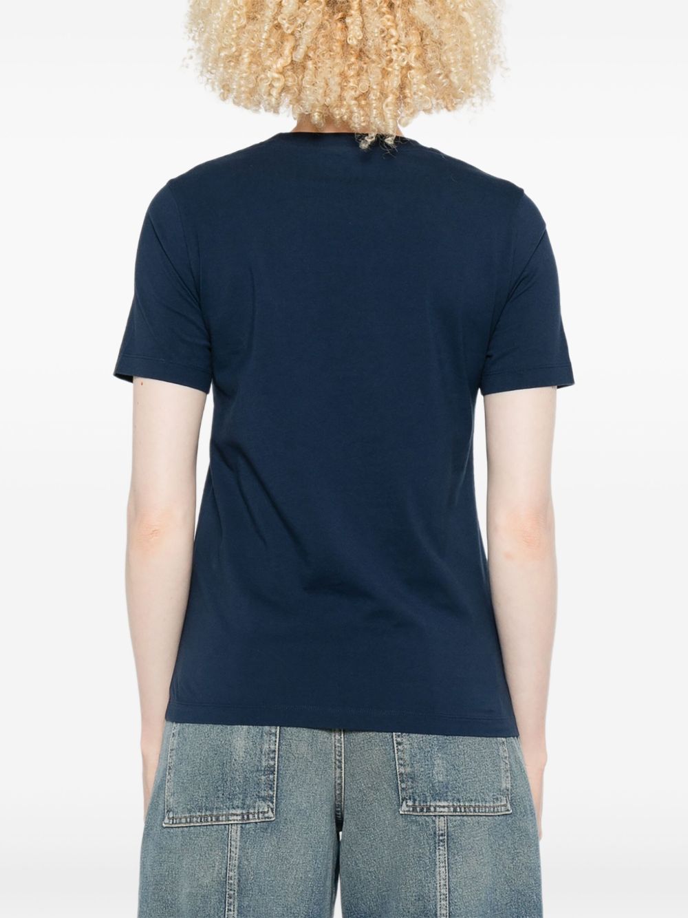Maison Kitsuné MAISON KITSUNE' T-shirts and Polos Blue Maison Kitsuné