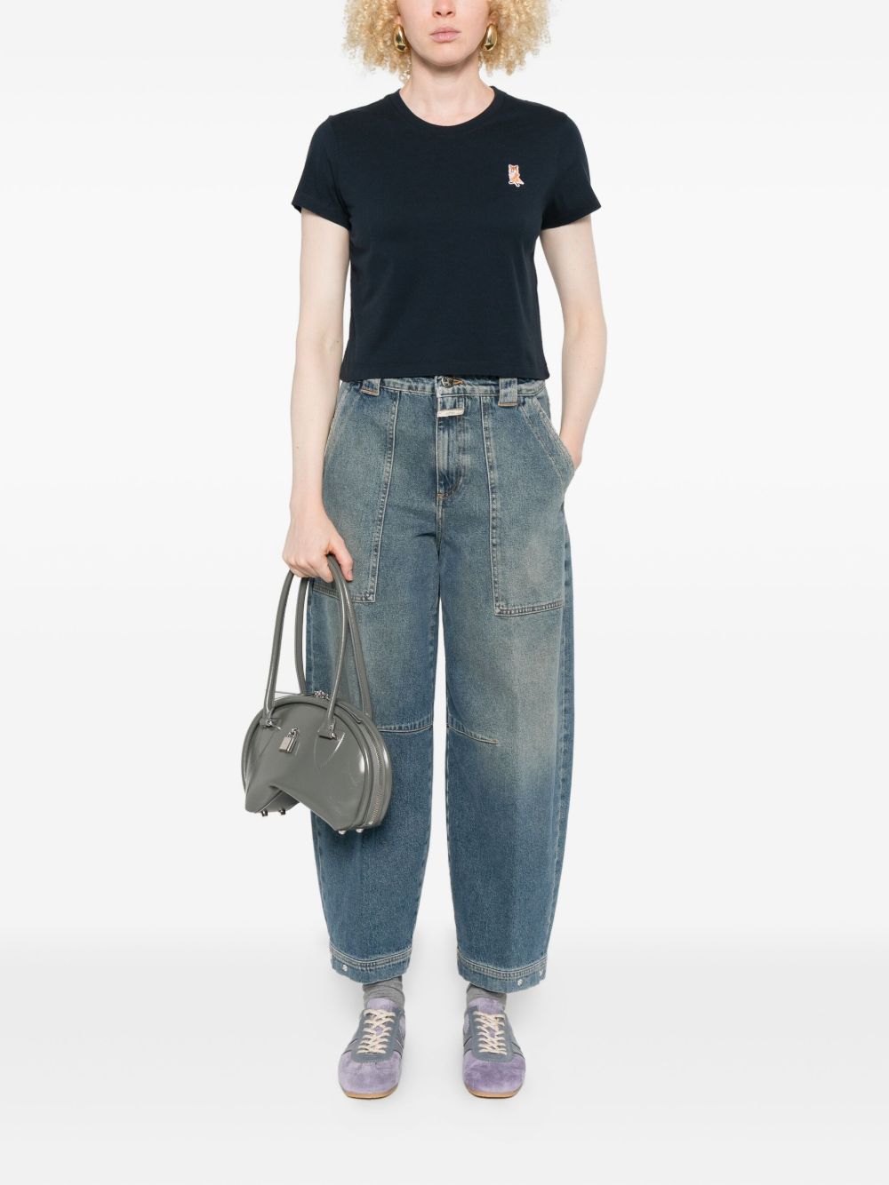 Maison Kitsuné MAISON KITSUNE' T-shirts and Polos Blue Maison Kitsuné