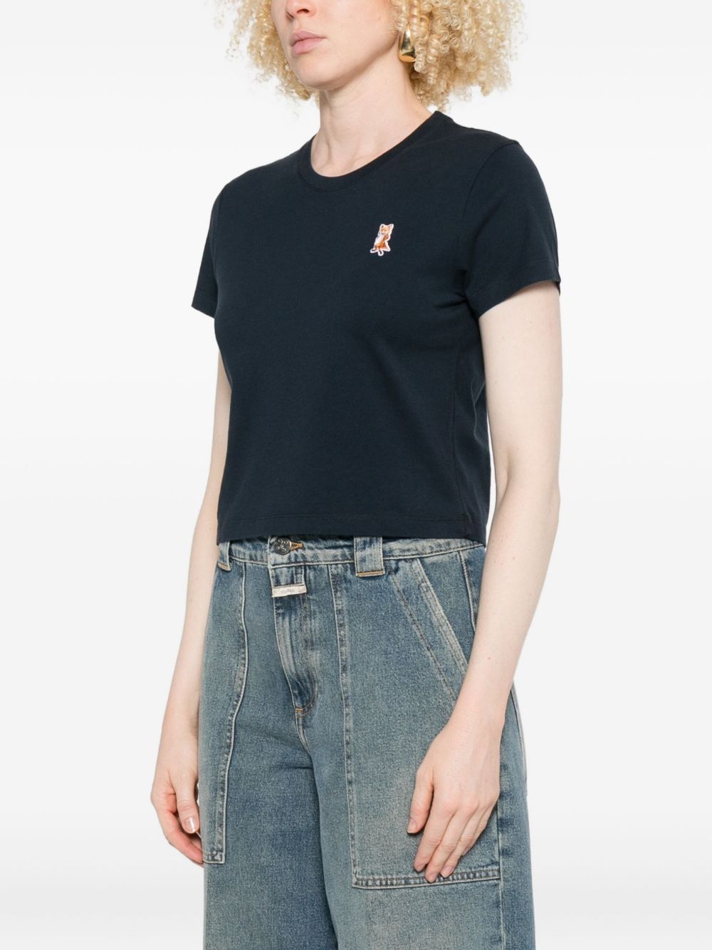 Maison Kitsuné MAISON KITSUNE' T-shirts and Polos Blue Maison Kitsuné