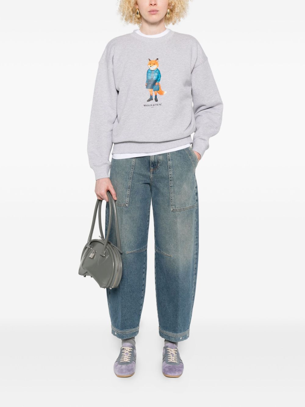 Maison Kitsuné MAISON KITSUNE' Sweaters Grey Maison Kitsuné
