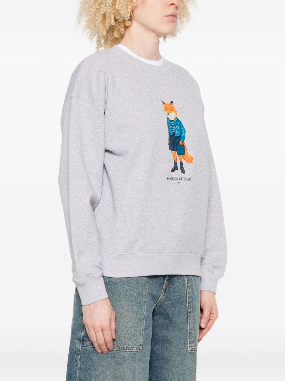 Maison Kitsuné MAISON KITSUNE' Sweaters Grey Maison Kitsuné