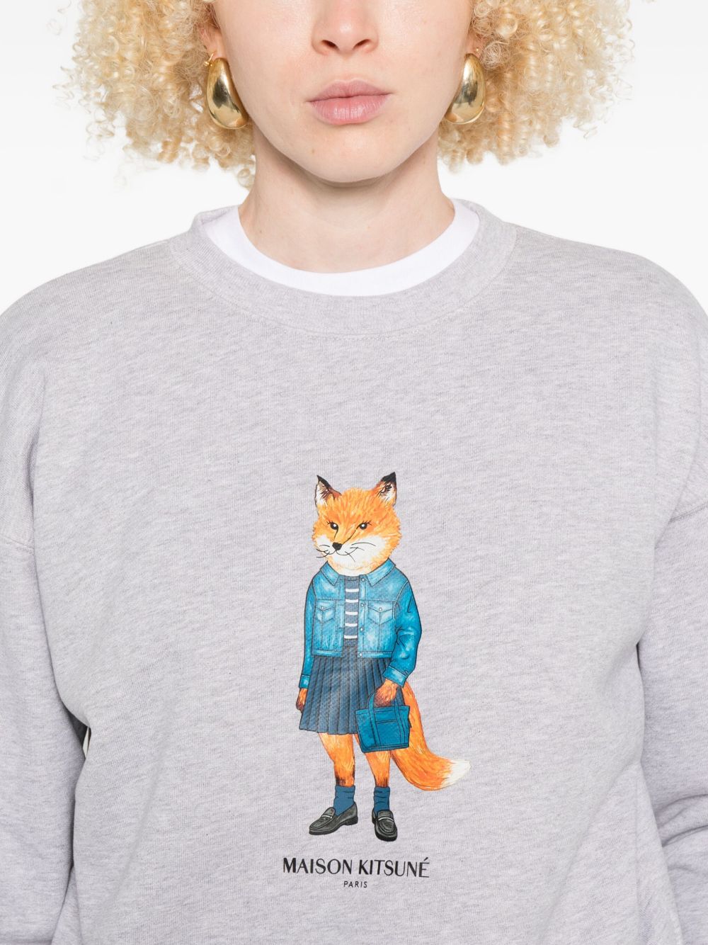 Maison Kitsuné MAISON KITSUNE' Sweaters Grey Maison Kitsuné