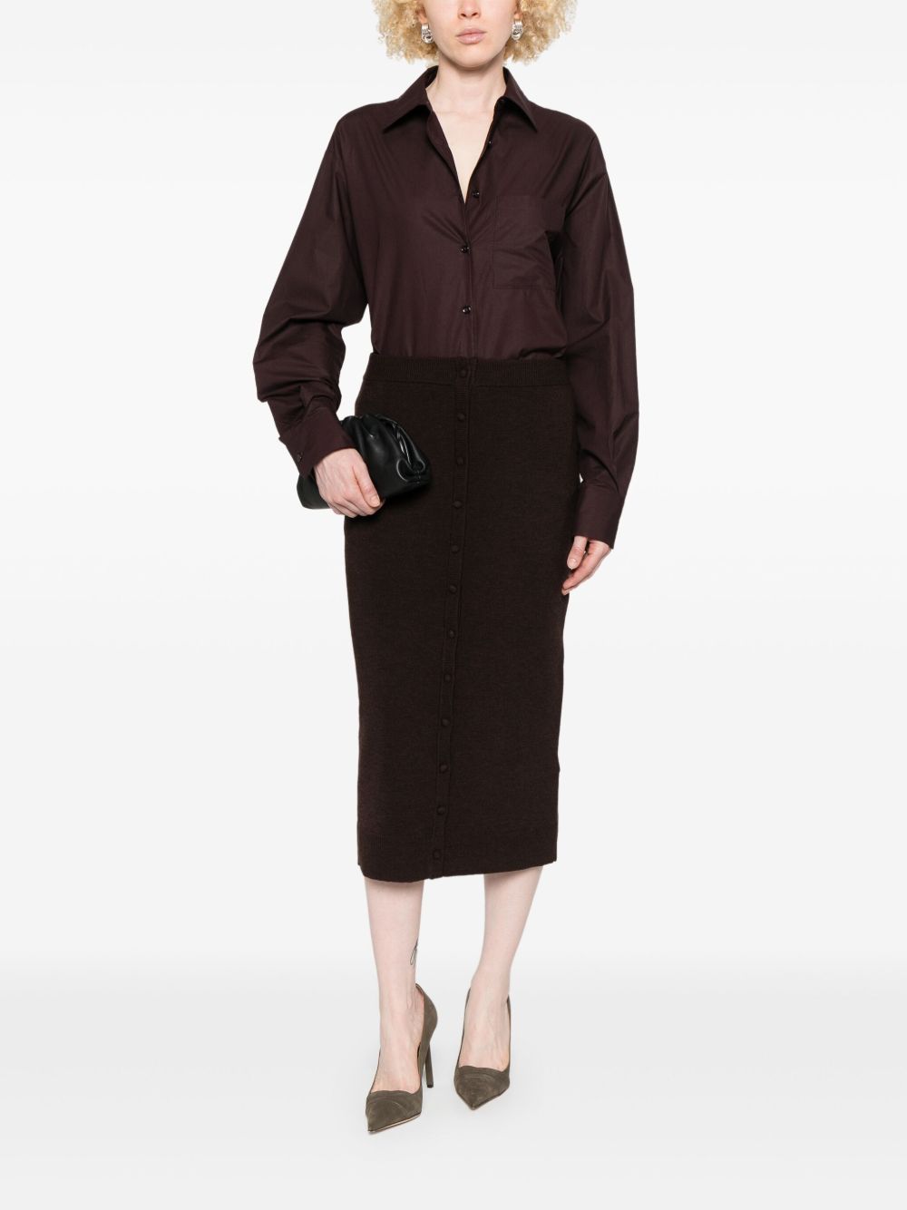 Victoria Beckham Skirts Brown Victoria Beckham