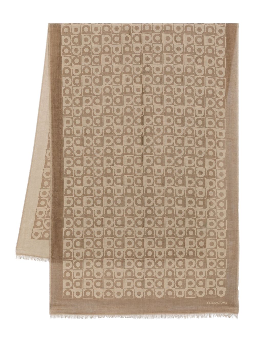 Ferragamo Gancini monogram-pattern scarf Ferragamo