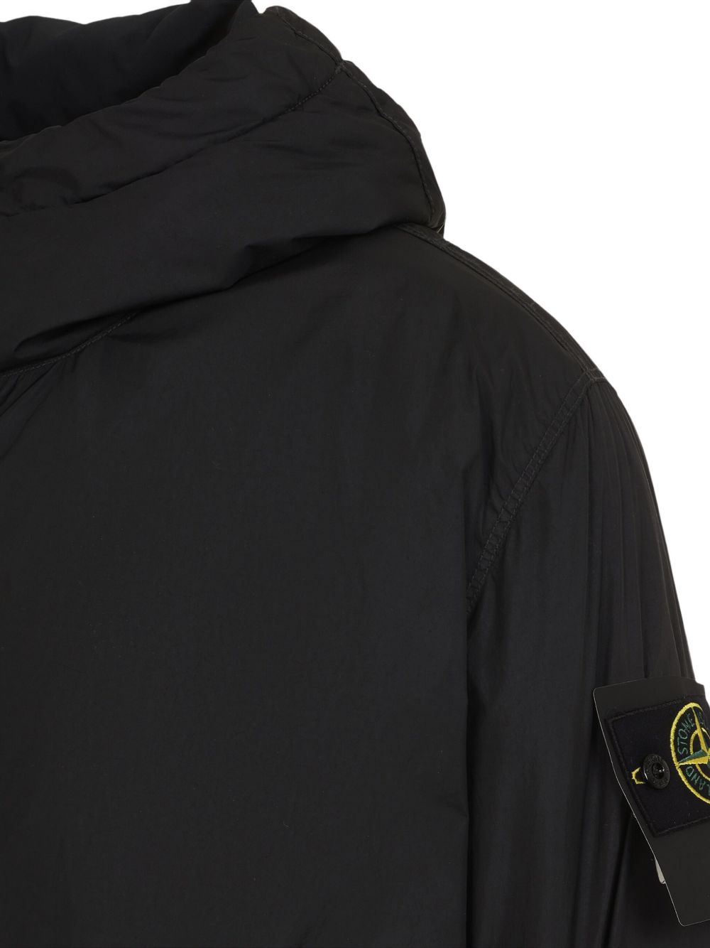 Stone Island Coats Black Stone Island