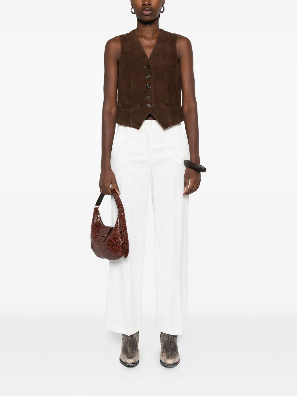 Via Masini 80 Trousers White Via Masini 80