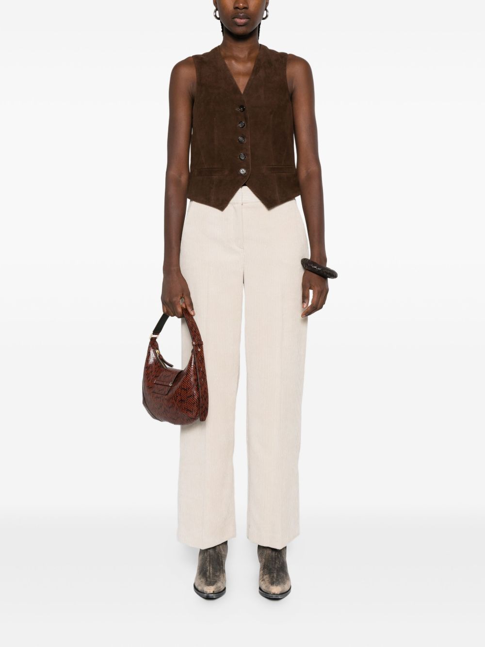 Via Masini 80 Trousers Beige Via Masini 80