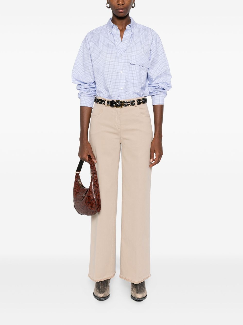 Via Masini 80 Trousers Beige Via Masini 80