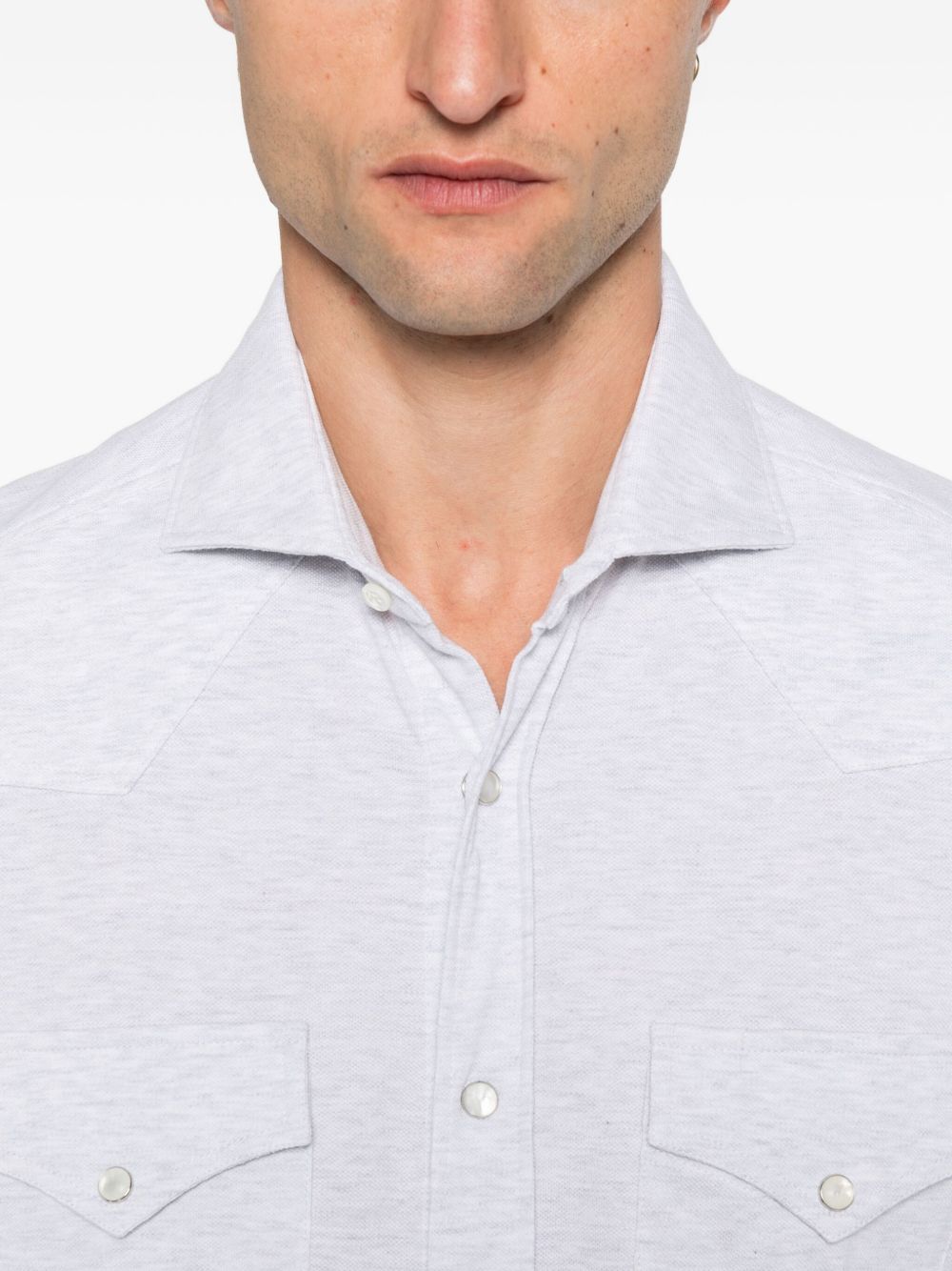 Brunello Cucinelli Shirts Light Grey Brunello Cucinelli