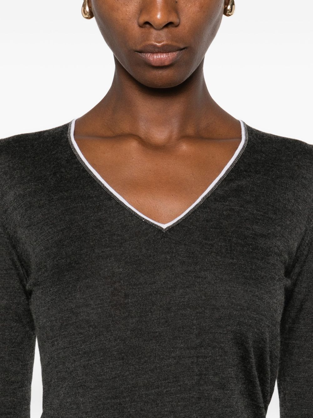 Brunello Cucinelli Sweaters Grey Brunello Cucinelli