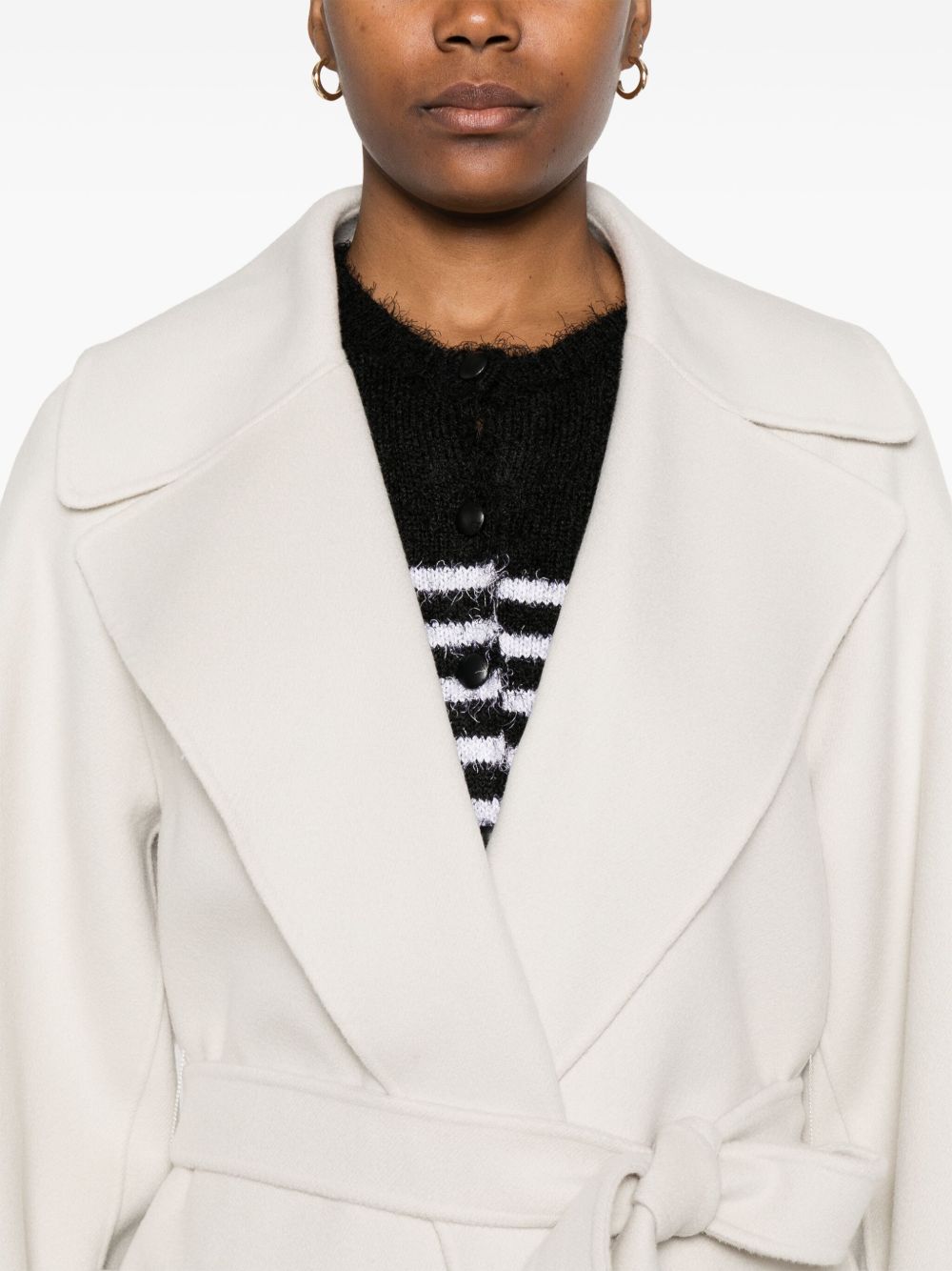 S Max Mara Coats Ivory S Max Mara