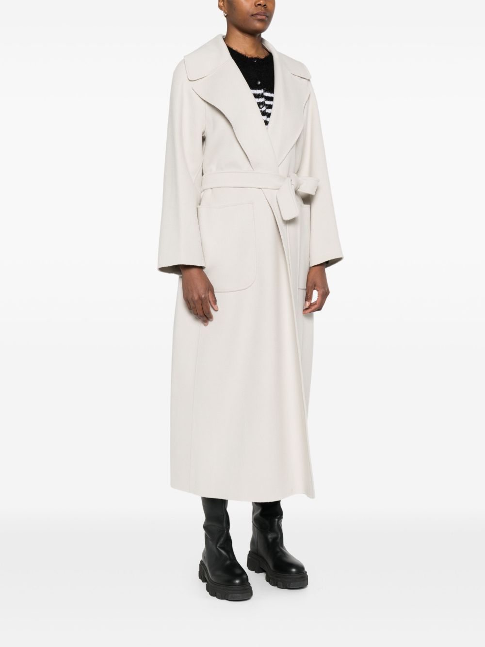 S Max Mara Coats Ivory S Max Mara