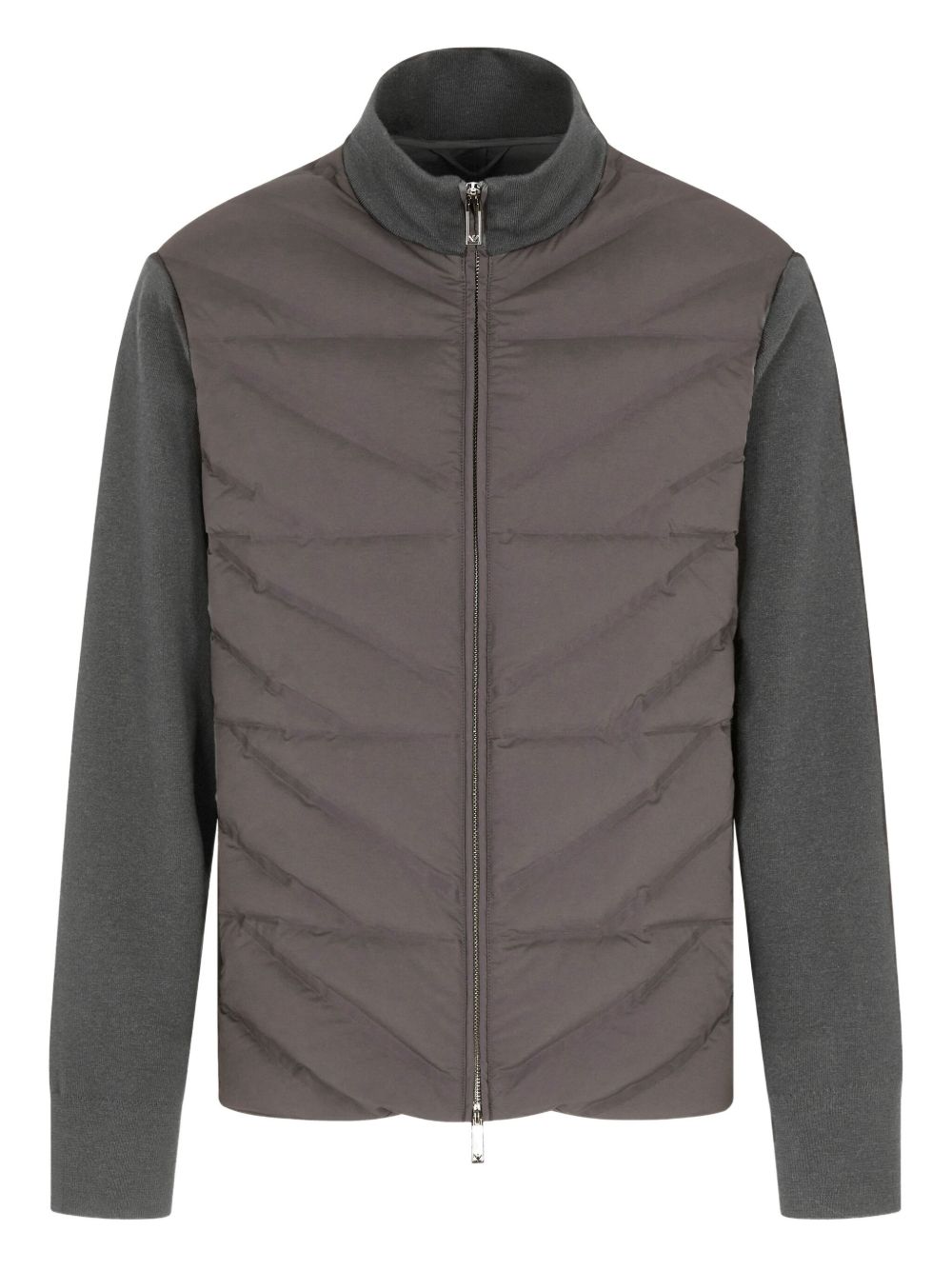 Emporio Armani Quilted panelled padded jacket Emporio Armani