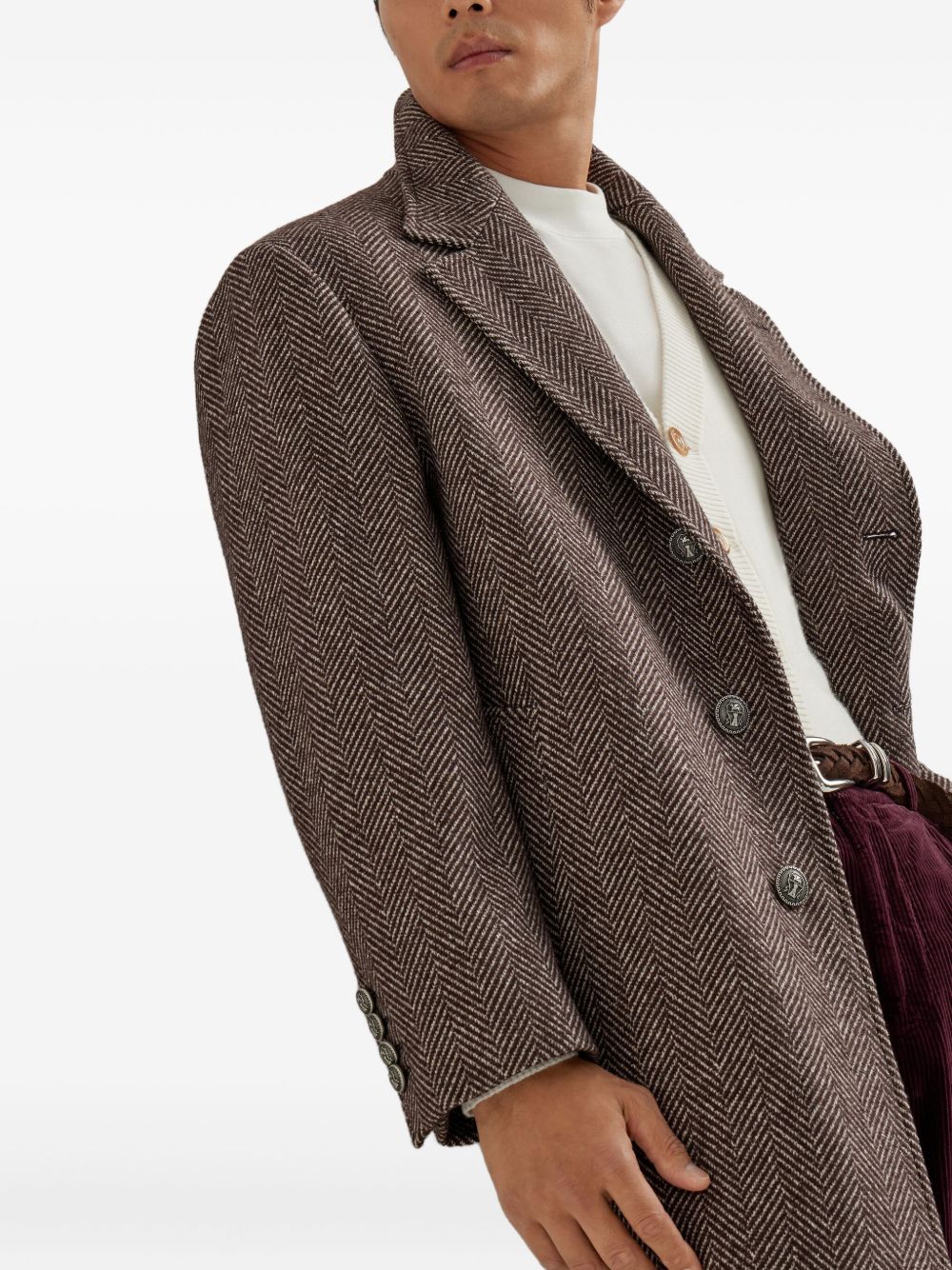 Brunello Cucinelli Coats Brown Brunello Cucinelli