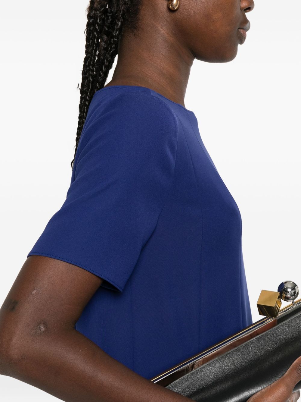 Emporio Armani Short-sleeve flared dress Emporio Armani 