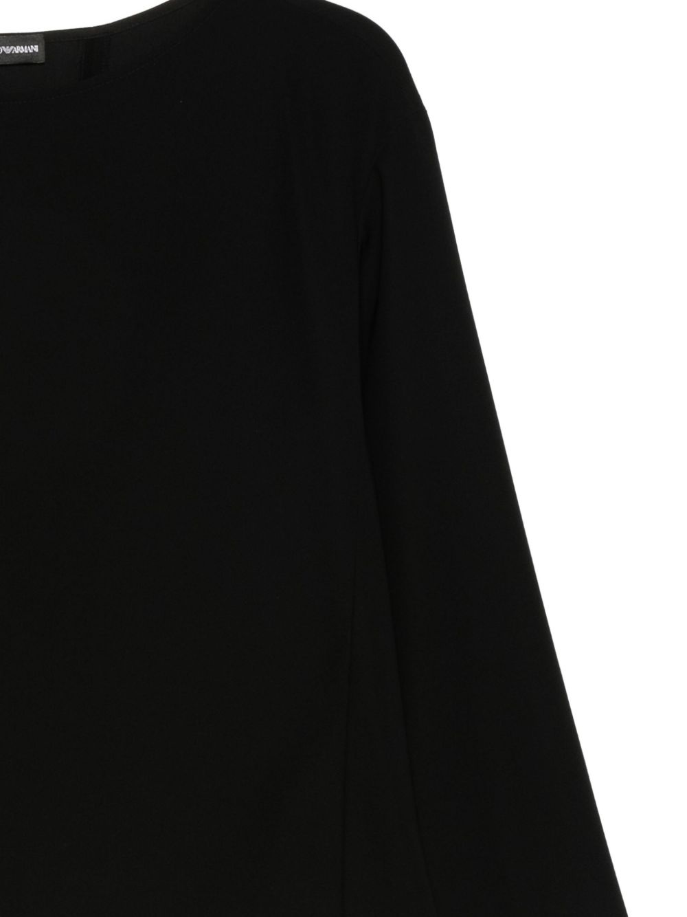 Emporio Armani Boat neck three-quarter sleeves tailored Emporio Armani