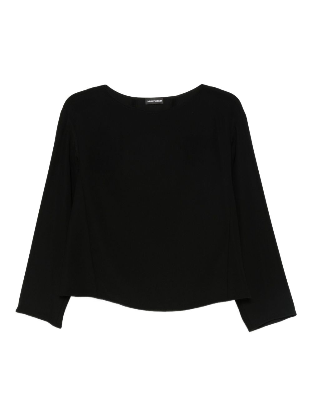 Emporio Armani Boat neck three-quarter sleeves tailored Emporio Armani
