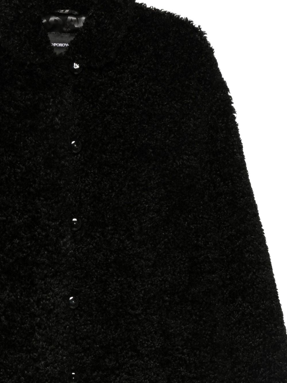 Emporio Armani Oversized coat in bouclé faux fur Emporio Armani 