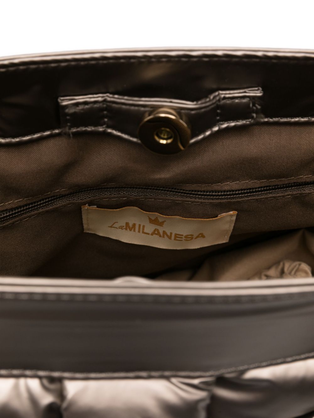 La Milanesa Bamboo-handle quilted tote bag La Milanesa 