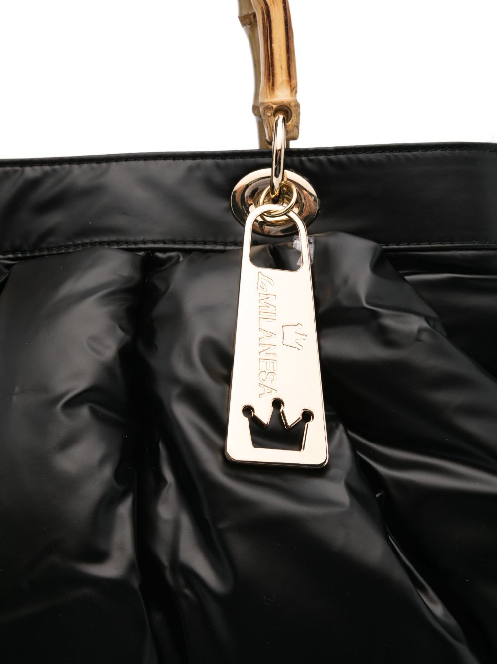 La Milanesa Quilted bamboo-handle tote bag La Milanesa 