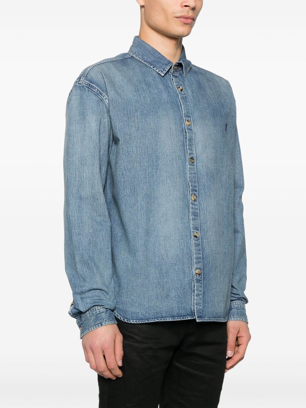 Saint Laurent Cassandre denim shirt Saint Laurent 