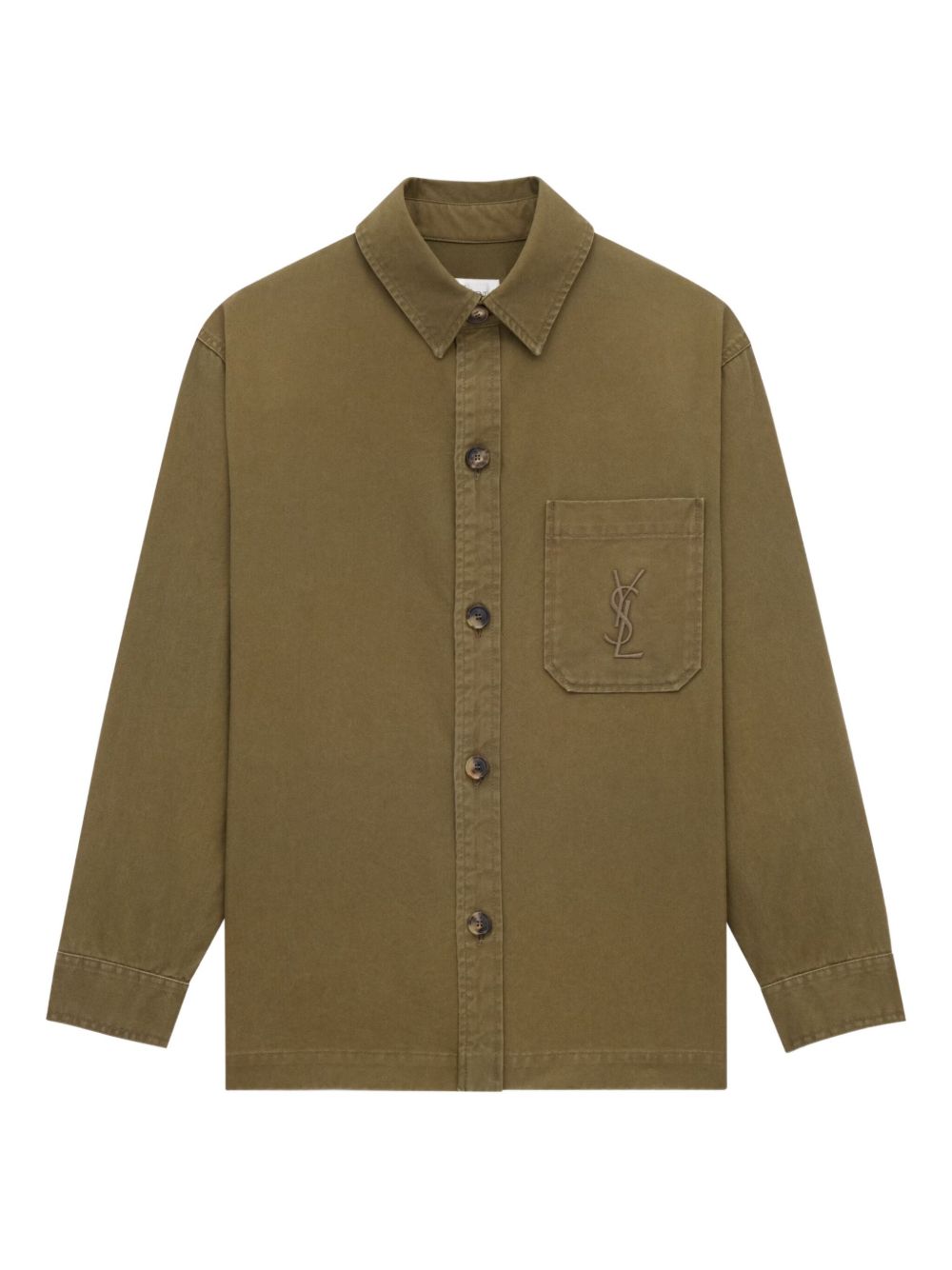 Saint Laurent Cassandre overshirt in cotton and linen gabardine Saint Laurent 