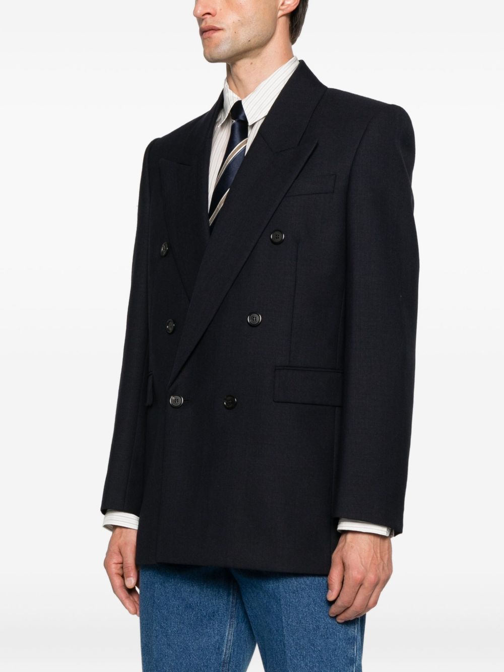 Saint Laurent Double-breasted wool blazer Saint Laurent 