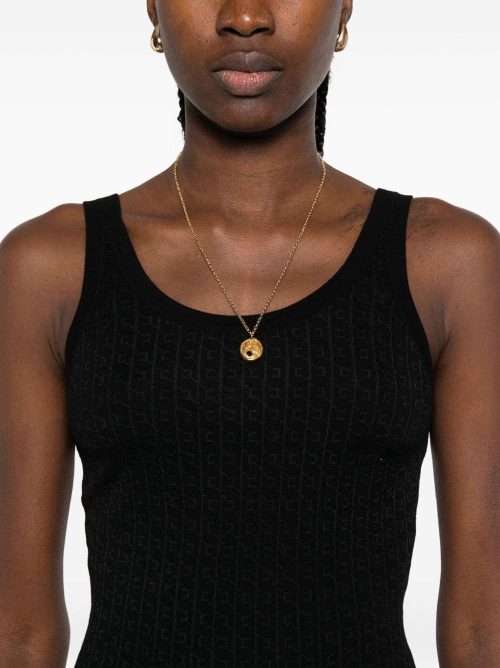 Elisabetta Franchi Top Black Elisabetta Franchi
