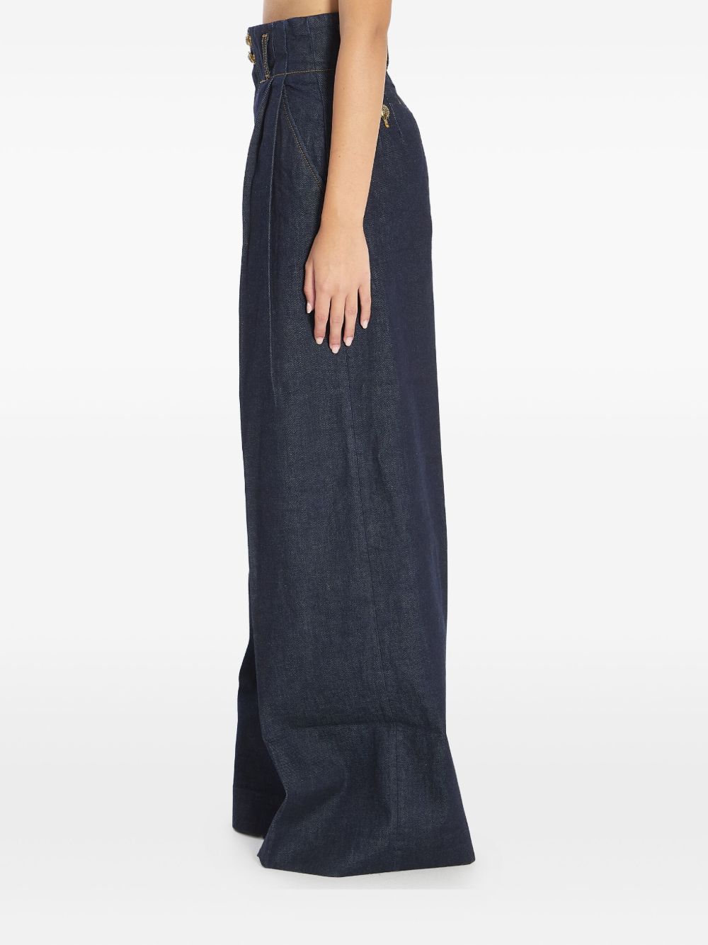 Zimmermann Hypnotic high-waist pleated wide jeans Zimmermann