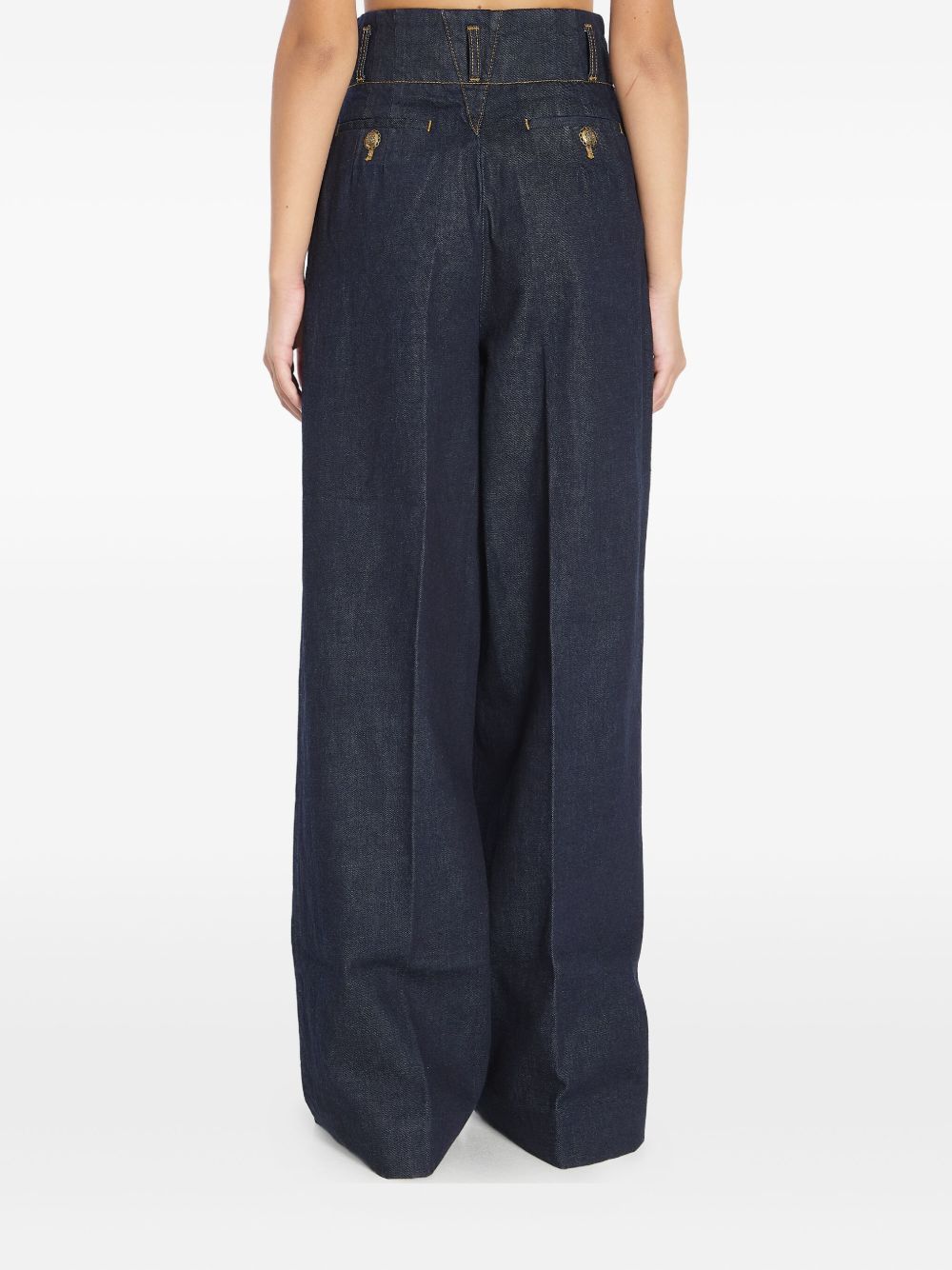 Zimmermann Hypnotic high-waist pleated wide jeans Zimmermann