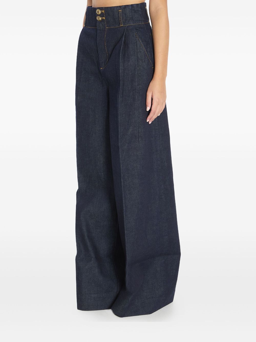 Zimmermann Hypnotic high-waist pleated wide jeans Zimmermann