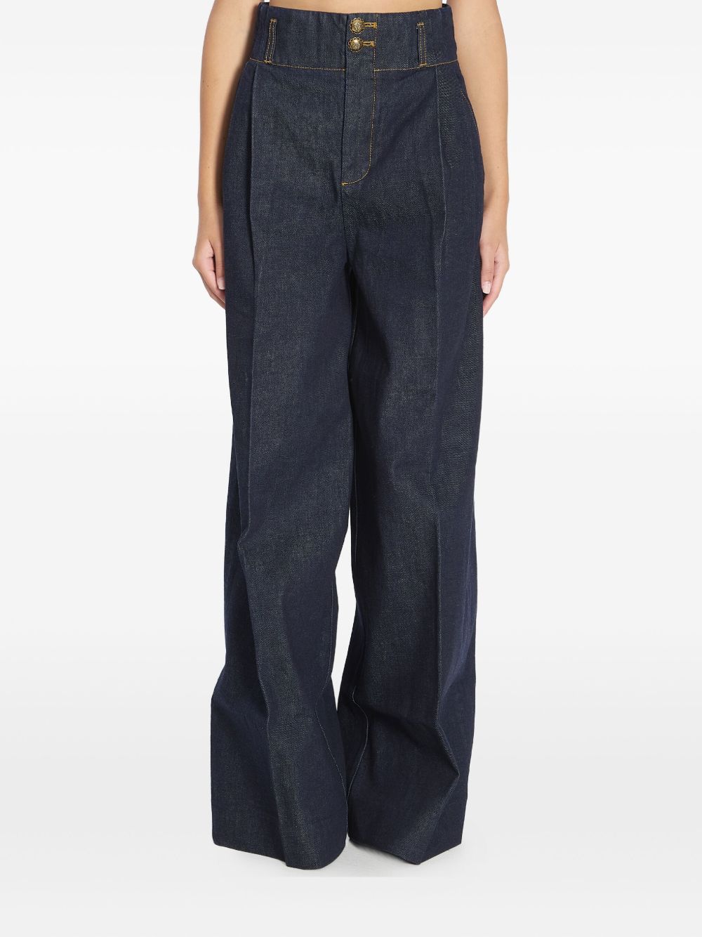 Zimmermann Hypnotic high-waist pleated wide jeans Zimmermann