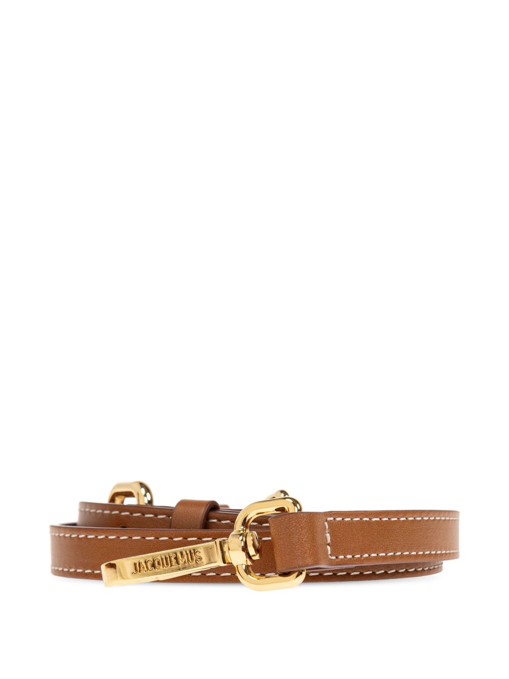 JACQUEMUS The Big Bambino top-handle leather bag JACQUEMUS 