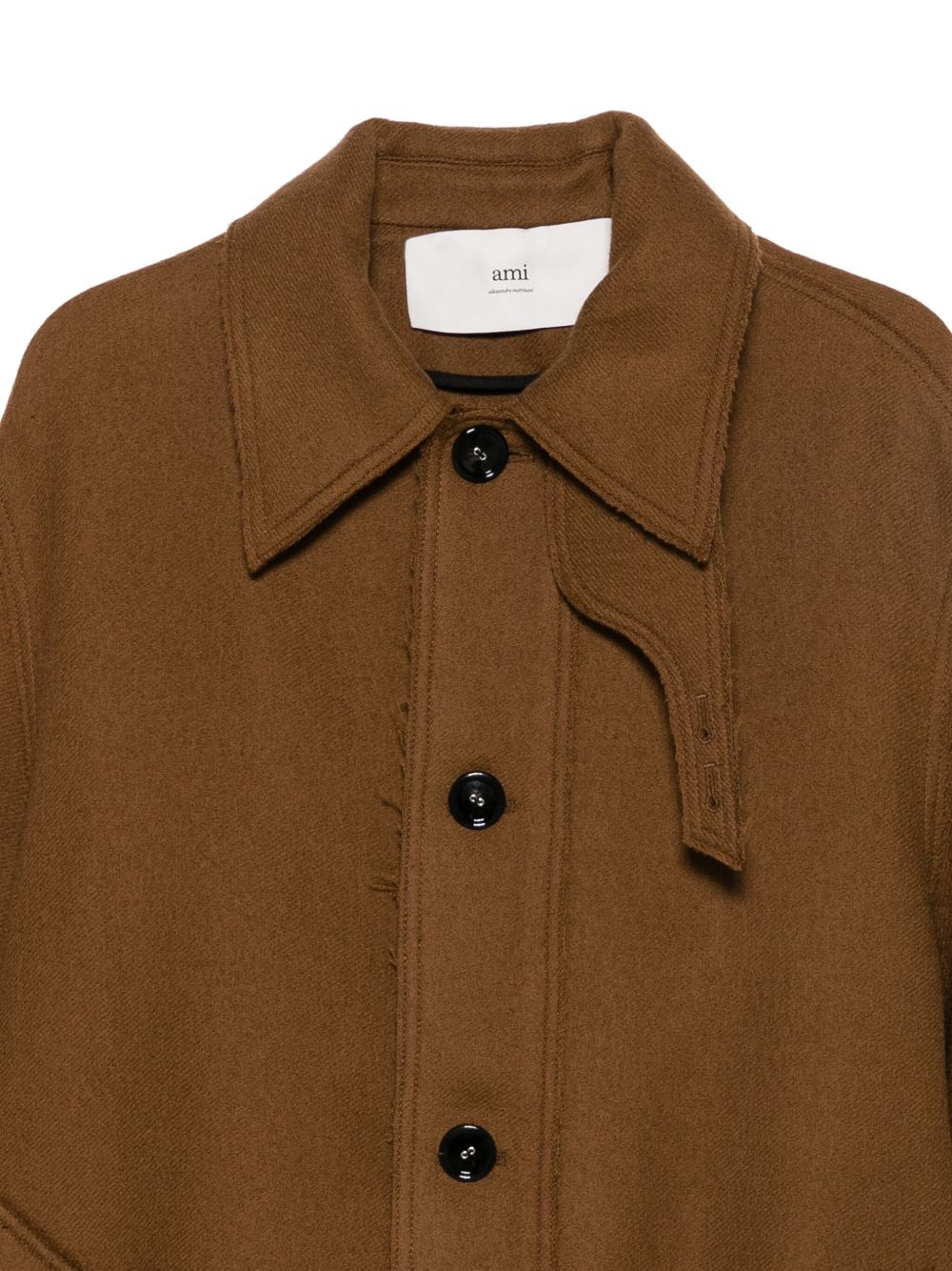 Ami Paris Coats Brown Ami Paris