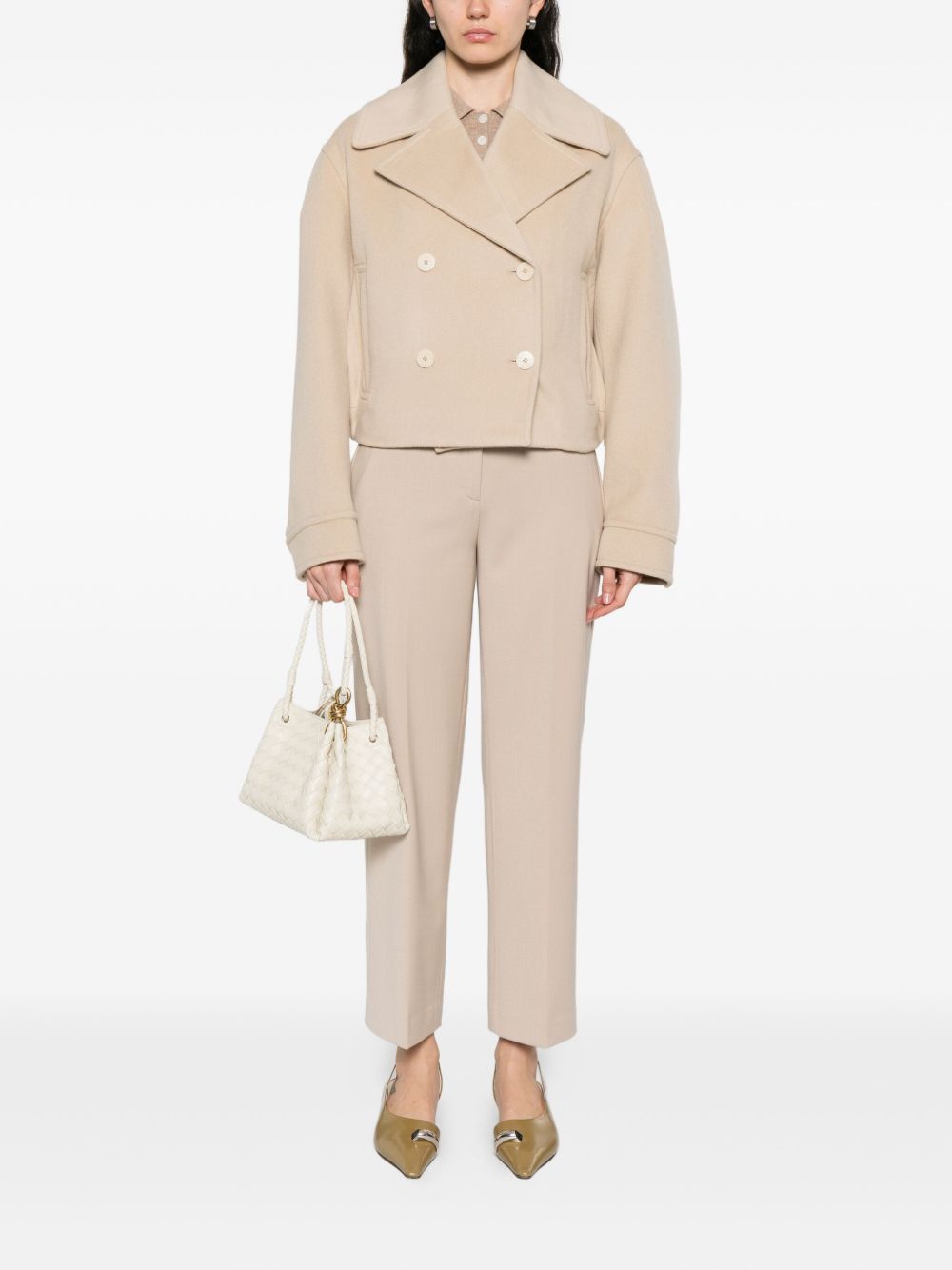 Via Masini 80 Trousers Beige Via Masini 80