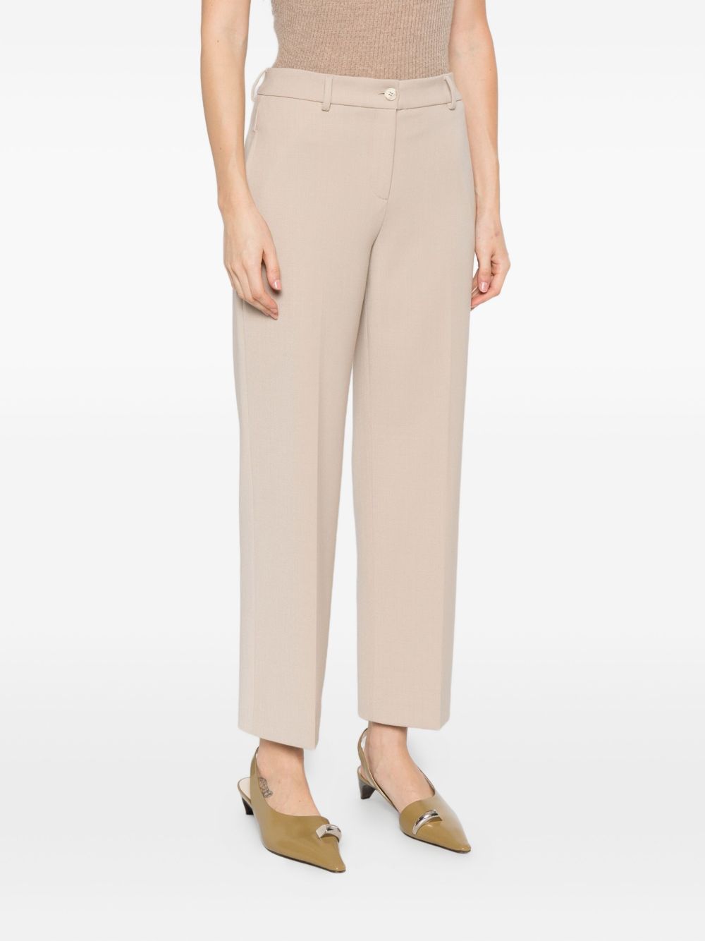 Via Masini 80 Trousers Beige Via Masini 80