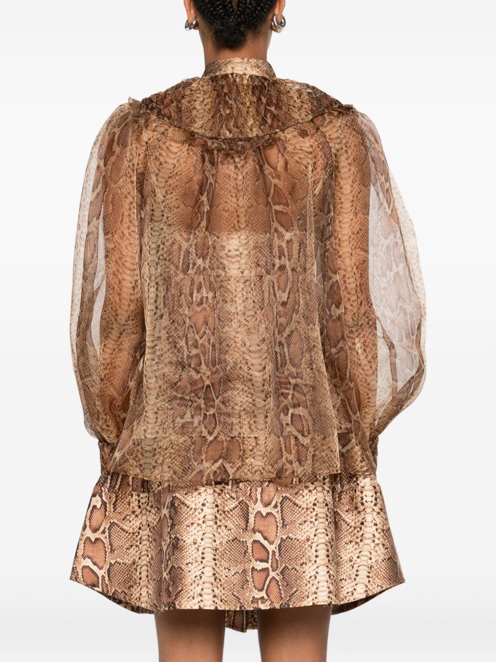 Zimmermann Ruffle-trimmed silk shirt Zimmermann