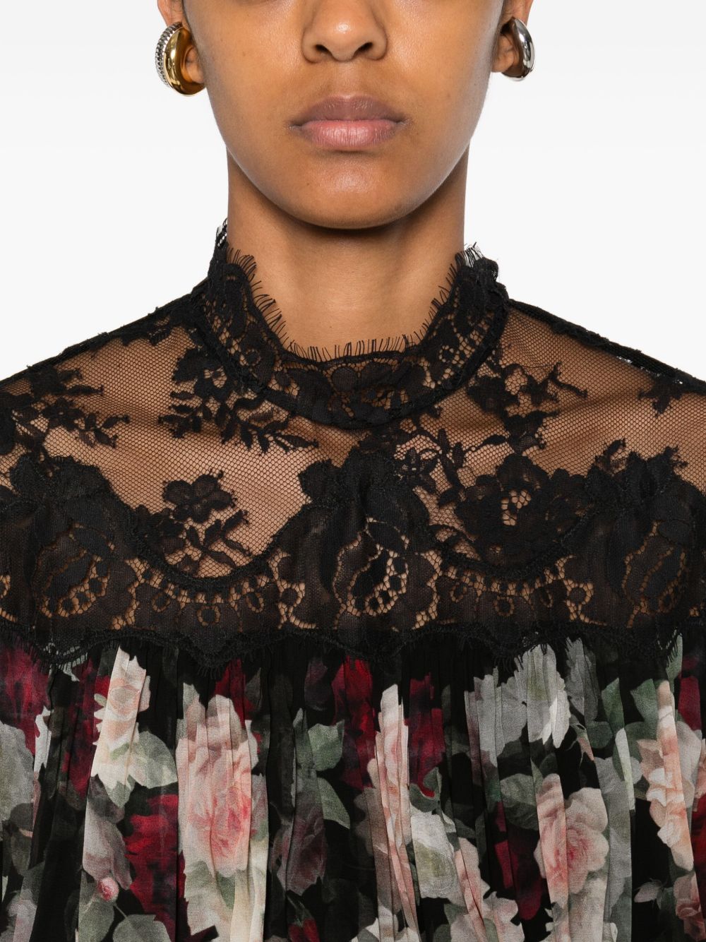 Zimmermann Lace-trimmed floral blouse Zimmermann
