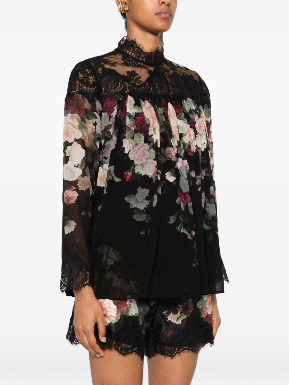 Zimmermann Lace-trimmed floral blouse Zimmermann