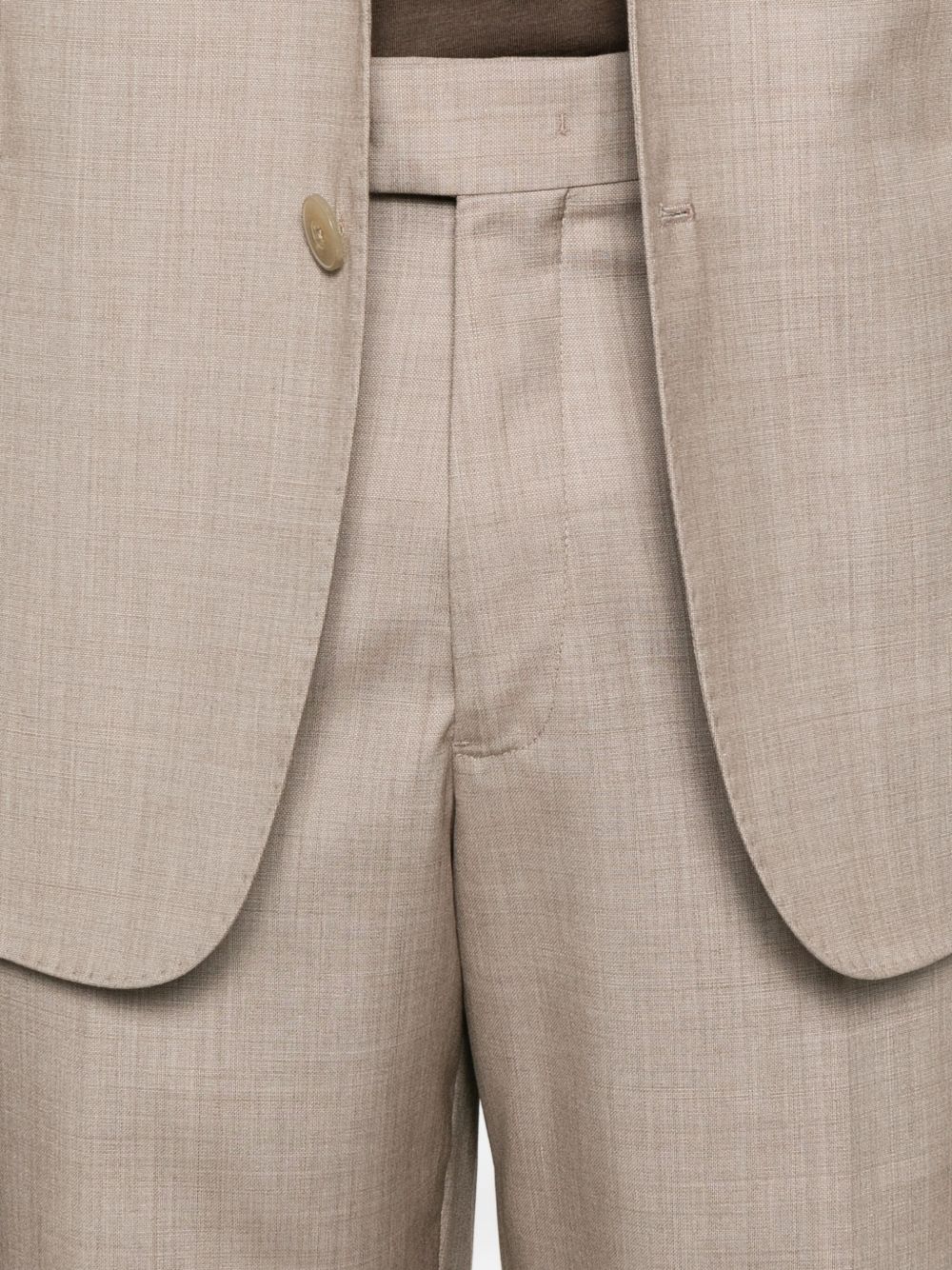 Emporio Armani Single-breasted suit with micro jacquard made of a wool and silk blend Emporio Armani