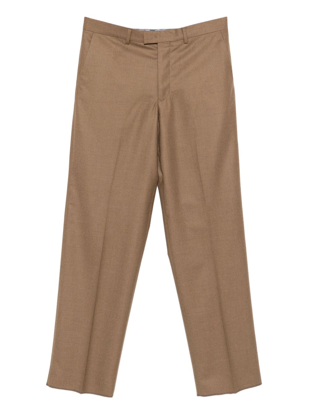 Emporio Armani Pressed-crease front-fastening trousers Emporio Armani 