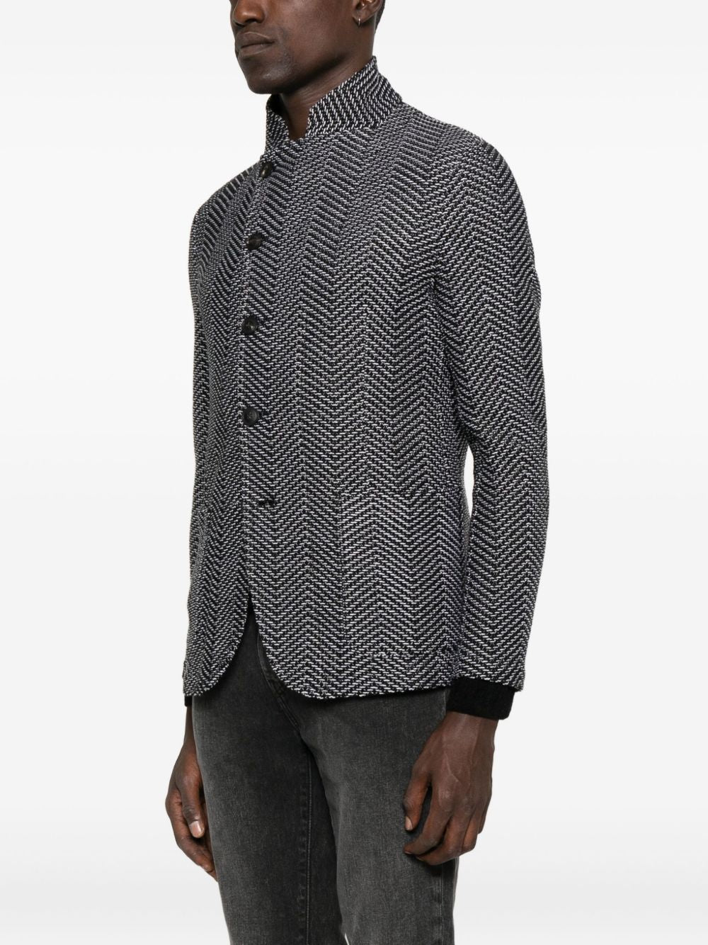 Emporio Armani Zigzag-pattern jacket Emporio Armani 